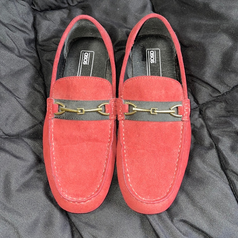Loafer in red size UK 7 = US 8